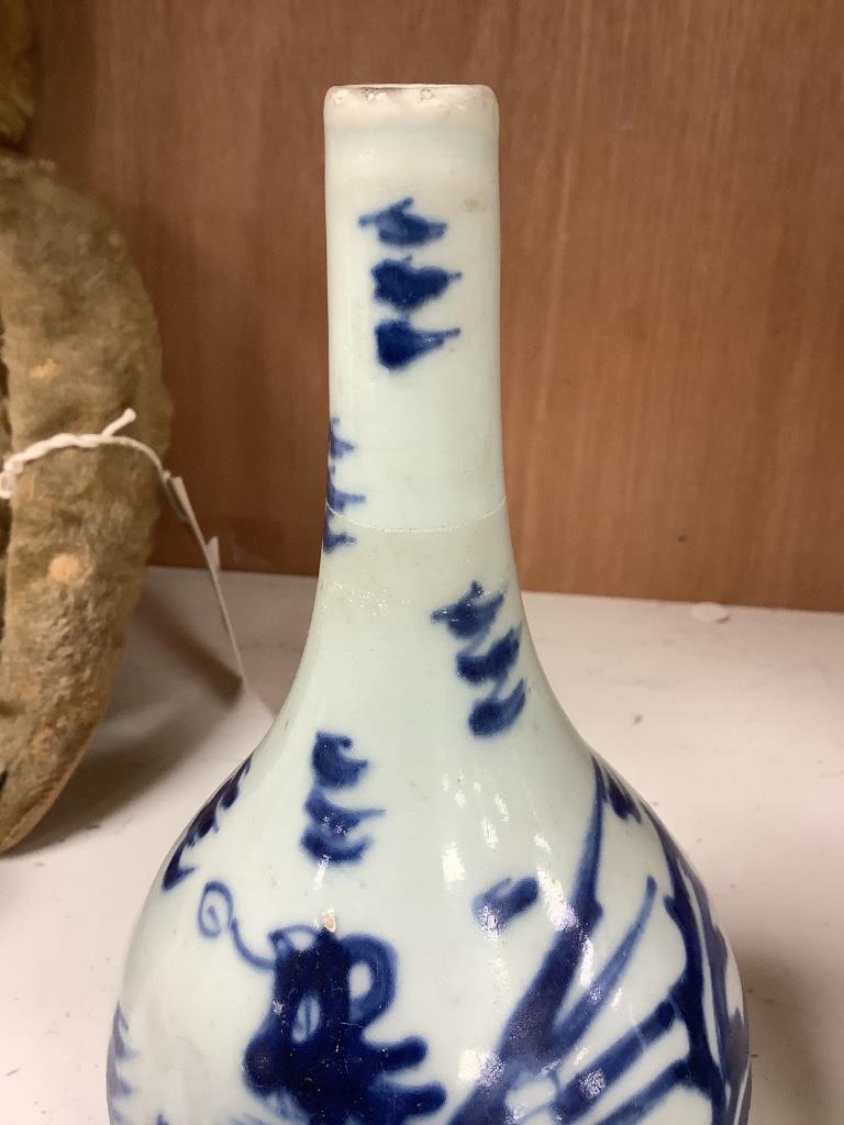 A pair of Chinese bottle vases, late 18th century, 18cm high